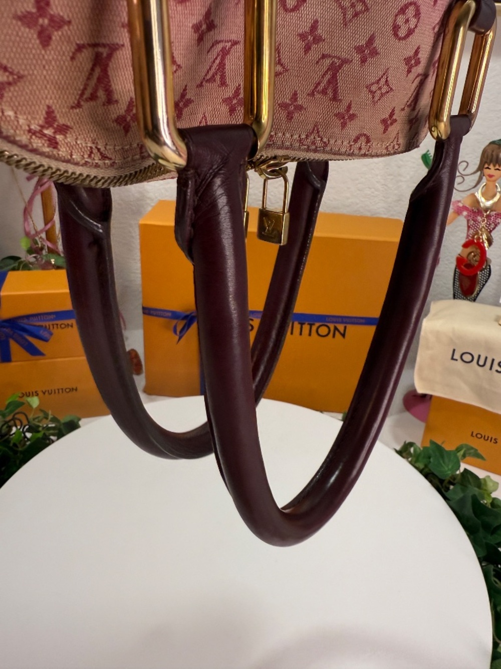 LOUIS VUITTON PINK DENIM ALMA TOTE! - Picture 4 of 17